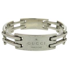 GUCCI エナメルエングレービングチェーンブレスレット　刻印17 GUCCI エナメルエングレービングチェーンブレスレット 刻印17 - メルカリ