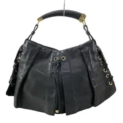 美品♪YSLイヴサンローラン♪リヴゴーシュ モンバサ 本革黒プリーツ 2026年最新】モンバサの人気アイテム - メルカリ