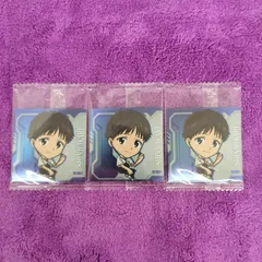 01.碇シンジ  3枚 エヴァンゲリヲン 新劇場版 シール ウエハース にふぉるめーしょん 補完計画 〜サードインパクト〜