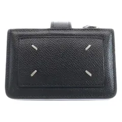 Maison Margiela (メゾンマルジェラ) グレインレザー カード&コインケース ミニウォレット 財布 ブラック S35UI0532 P0399