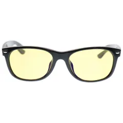 Ray Ban (レイバン) NEW WAYFARER サングラス アイウェア メガネ 度入り ブラック/イエロー 55□18-140 RB 2132-F