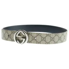 GUCCI (グッチ) GGロゴバックル ベルト レザー ブラウン 525040