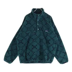 PATAGONIA (パタゴニア) 90S SNAP-T FLEECE JACKET SNO SPRUCE USA製 スナップT フリース 雪なしタグ スノスプルース 雪柄 総柄 グリーン/ブラック