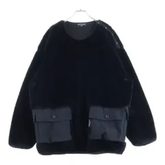 COMME des GARCONS HOMME (コムデギャルソンオム) マイクロファーショルダーボタン スウェット ブラック HL-T024のサムネイル