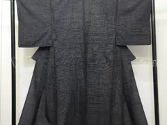 P41493　昔の　紬　男物　古布古裂　ｋ