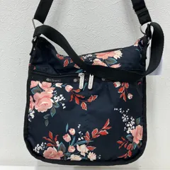 8502　LeSportsac レスポートサック　2way　ショルダーバッグ　トートバッグ　ハンドバッグ　ブラック　黒　花柄　CANYON ROSE　キャニオンローズ　レディース　シンプル　カジュアル　軽量