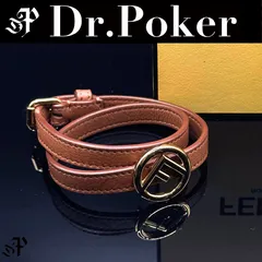 【美品】エフイズ ダブルラップ ブレスレット ブラウン