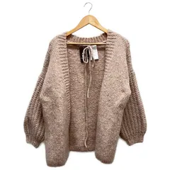 - ▲ ③ ニットカーディガン レディース ピンク FREE