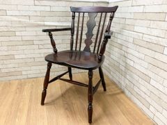 ◇北海道民芸家具 ウィンザーチェア アームチェア ダイニングチェア 樺