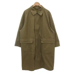 ユニクロ UNIQLO U 23AW ステンカラーコート XXL 長袖 フラップポケット カーキ 211-461780 /NU