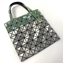 ISSEY MIYAKE BAOBAO プラチナムマーメイド バイカラー トートバッグ メタリックグリーン ハンドバッグ Platinum Mermaid Two Tone Tote Bag 鑑定済み 正規品 イッセイミヤケ バオバオ