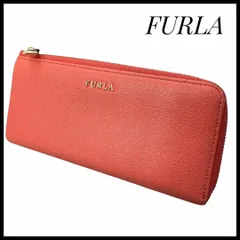 長財布　財布　FURLA フルラ　コーラル レザー ラウンドファスナー　本革　ゴールド金具　ラウンドジップ　女性　レディース　小物　ウォレット