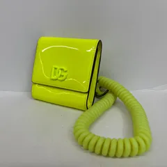 【加古川店】 中古 DOLCE & GABBANA | ドルチェアンドガッバーナ カードケース Cardholder Wallet DG Logo Neck Strap BP3082 AQ793 イエロー 【124】