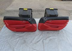 LK359* レクサス SC430 UZZ40/後期 フロントドア レザー調 内張り/パネル トリム 運転席 助手席/シートメモリー PWスイッチ付/純正