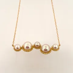 K18YG あこや真珠 ネックレス パール約3.5-5.2mm 新品ジュエリー