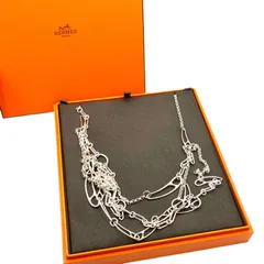 【鑑定済み】正規品 エルメス HERMES シェーヌダンクルパンク ネックレス Ag925 シルバー Chaine d'Ancre PUNK