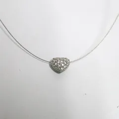 スワロフスキー Swarovski ネックレス ハート クリスタル シルバー レディース アクセサリー 経年変色あり