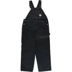 古着 ビッグサイズ カーハート Carhartt ダブルニー ダック オーバーオール USA製 メンズw40相当/eaa586205