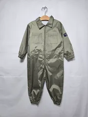 エルアンドアリス オールインワン ジャンプスーツ カーキ 美術ガウン キッズ 3-4歳 0120