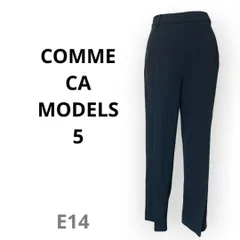 COMME CA MODELS 5 ダークネイビー スラックス パンツ 紺