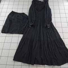 ◇ Θ シップスエニ― SHIPS any コットンレースカラーワンピース ブラック系 レディース E  【1512220063349】