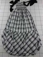 ◇ Θ トッコクローゼット tocco closet チェック柄シャーリングワンピース Mサイズ レディース E  【1512220063172】
