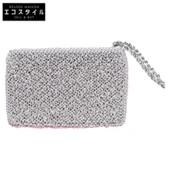 ANTEPRIMA アンテプリマ ﾋﾟﾝｸ×ｸﾞﾚｰ ﾜｲﾔｰ ｸﾗｯﾁﾊﾞｯｸﾞ