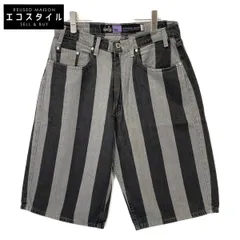 LEVI‘S リーバイス ﾌﾞﾗｯｸ/ｸﾞﾚｰ silverTab baggy ﾊｰﾌﾊﾟﾝﾂ 表記無し