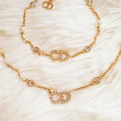 【良品・SET✨】クリスチャンディオール Christian Dior   Clair D Lune クレール ディー リュヌ　ネックレス　ブレスレット　セット