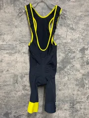 JS648 スキンズ SKINS Cycle Dnamic Bib Half Tights ビブショーツ 黒 黄色 M ※擦れありのサムネイル