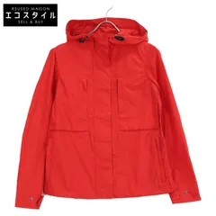 ASPESI アスペジ レッド ナイロン フーディジャケット M