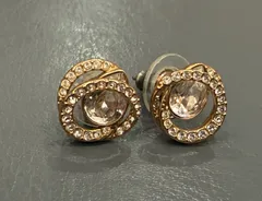 ★NA05162 Swarovski スワロフスキー ピアス ラインストーン ゴールド