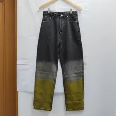 グラデーション　デニム　ブラック✕イエロー