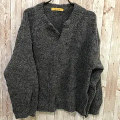 タ　F by ROSSO URBAN RESEARCH　シャギーニットセーター　グレー系　Fのサムネイル