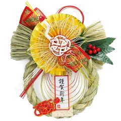 しめ縄 ］令和7年 迎春 しめ飾り 鶴 2025年 つるしめ縄飾り和モダンお正月飾り 玄関用 ［ 自宅用 マンション SENJWARM 室内 ドア 玄関飾り 神棚 台所 正月飾り おしゃれアレンジ