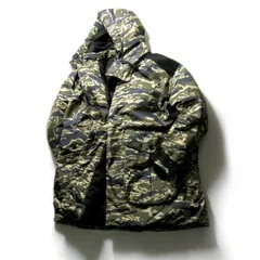 【新品】 +phenix × WINDSTOPPER プロダクト by GORE-TEX LABS ／ プラスフェニックス × ウィンドストッパー ゴアテックス　600フィルパワー 防水 防風 透湿 ダウン コート カモ柄 ｜秋冬 雨の日 雪の日