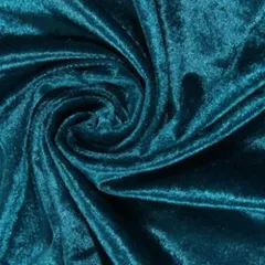 新品 moonfarm 選べる20色 高光沢 映える ベロア 生地 カラー 無地 布 約幅1.5m×2m (青緑)