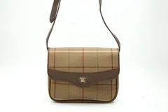 バーバリー ヴィンテージ ショルダーバッグ ポシェット ノバチェック キャンバス ベージュ Burberrys 5065h