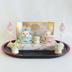 わたあめ様ご予約商品 雛人形 お雛様 ハンドメイド リバティ つまみ