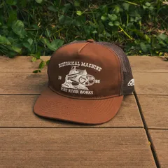 LXPL CAP HM ブラウン アメカジ トラッカーキャップ