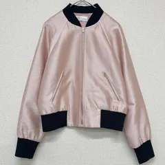RED VALENTINO 　レッドヴァレンティノ　ブルゾン　ボンバージャケット　MA-1　シルク　ポリエステル　ピンク　ハンガリー製　レディース　42　a00913