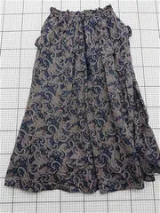 ◇ Θ ニコアンド niko and... S2131M78LM ペイズリー柄ロングスカート レディース フリーサイズ E  【1512220064384】