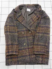 ◇ ⊇ クラシカルエルフ Classical Elf ce1010047 チェック柄ダブルジャケット Lサイズ レディース E  【1512220065183】