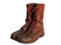 【お得なクーポン配布中!】 60s ★ ラッセルモカシン バードシューター ブーツ 9 メンズ 27cm / ヴィンテージ 白タグ 革靴 本革 レザー ダブルヴァンプ ロガー ワーク