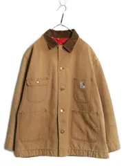 【お得なクーポン配布中!】 70s 80s USA製 ★ カーハート チョア コート メンズ XL 古着 ヴィンテージ ダック ジャケット カバーオール キルティング ライナー付き 茶