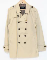 【中古】 BURBERRY BLACK LABEL レディーストレンチコート XL BURBERRY BLACK LABEL/XL/ベージュ 肌色/トレンチコート/D1F05-704-44