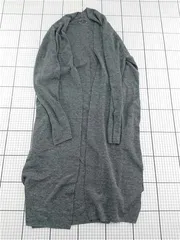 ◇ Θ ユナイテッドアローズ グリーンレーベルリラクシング ロングカーディガン グレー系 レディース E  【1512220066241】