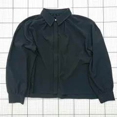 ◇ Θ エニィスィス ANY SIS 長袖シャツ ブラウス ネイビー系 M レディース E  【1512220066074】