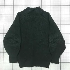 ◇ Θ ナノ・ユニバース nano・universe NL12KNT027ME 花柄レース袖ニット ブラック系 レディース E  【1512220066050】