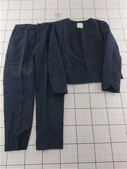◇ Θ エージー バイ アクアガール AG by aquagirl ノーカラージャケット＆パンツセットアップ ネイビー系 レディース M E  【1512220066326】